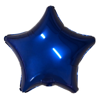 Шар Agura Звезда Темно-синий (19д, 48см, 25шт) 757390