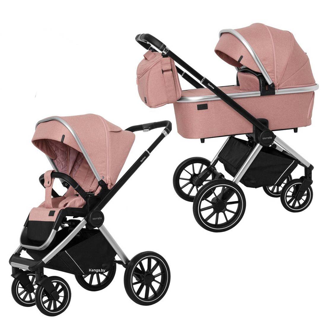 Детская коляска 2 в 1 CARRELLO CRL-6503 Optima Hot Pink