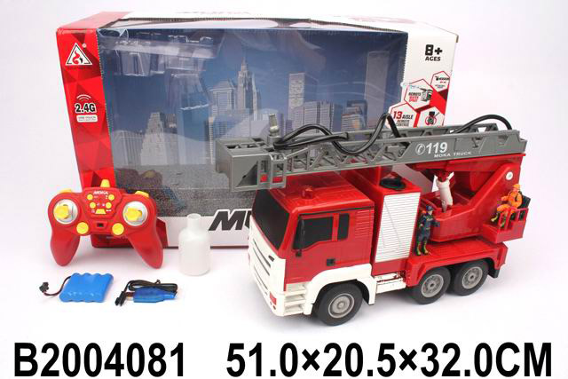 Машинка на р/у 36 см "Пожарная машина" (свет,вода,акк.4,8V в ком., 2*АА не в ком.) (арт. 2004081)