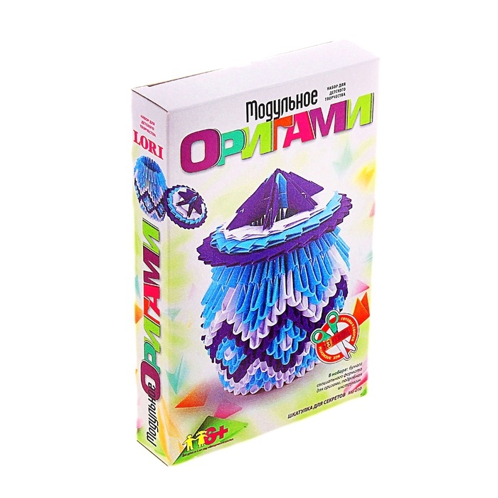 Модульное оригами "Ккатулка для секретов" Мб-010
