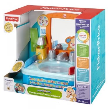 DRH28 FISHER PRICE УМЫВАЛЬНИК УЧЕНОГО ЩЕНКА