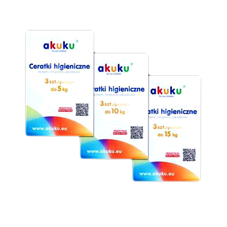 А0032 Гигиенические клеенки akuku 3 шт.