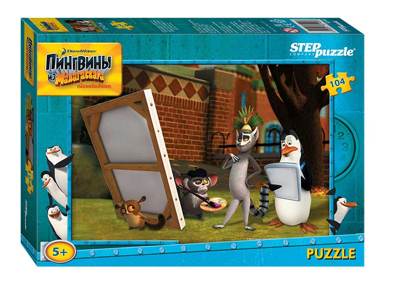 82140 Мозаика "puzzle" 104 " Пингвины из Мадагаскара" (Dreamworks)