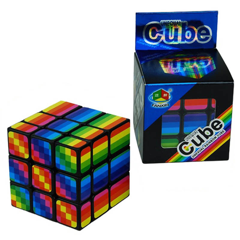 7732 Кубик Рубика 3х3 радужн инд уп