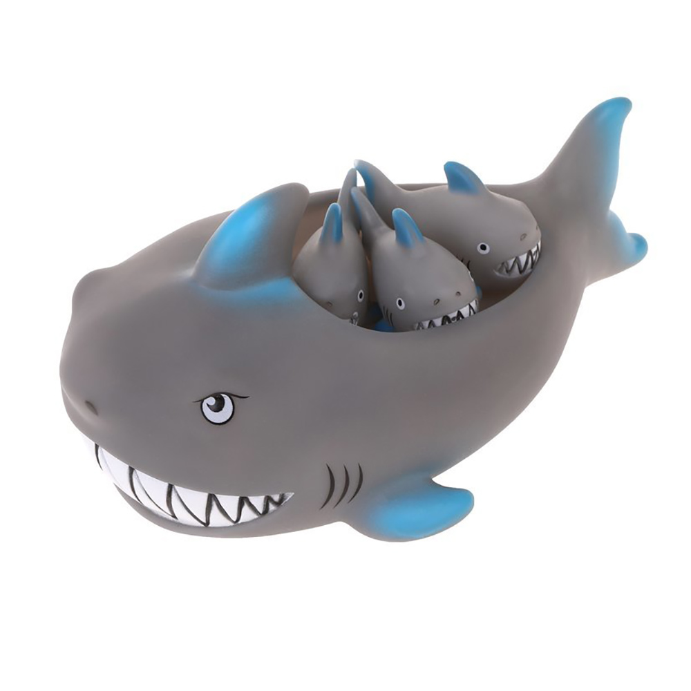 Набор игрушек для купания Акулы, 4 шт, сетка M7339-6