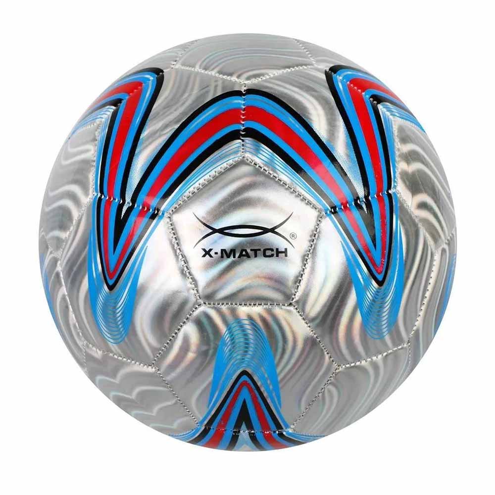 Мяч футбольный X-Match, 1 слой PVC, металлик 56487