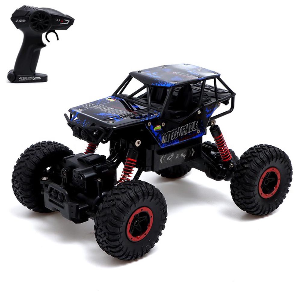Джип радиоуправляемый Monster, 1:16, 4WD, работает от аккумулятора, цвет синий 7459425