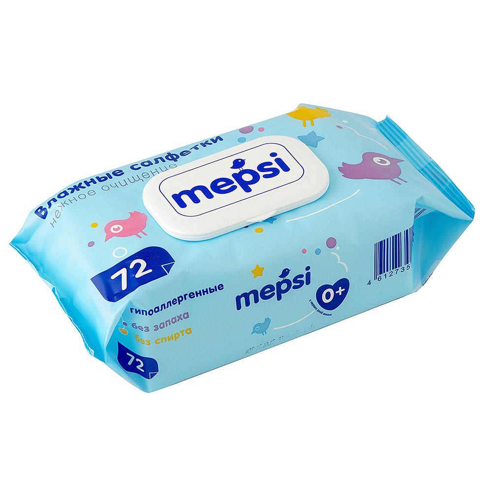 MEPSI 0035 Влажные салфетки детские, 72шт
