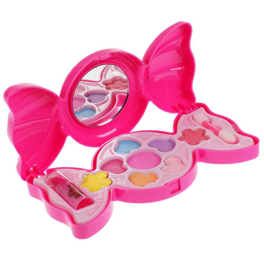 Набор детской косметики "Розовая конфета" (сухие тени, помада, аппликатор), планшет (Арт. КС-4776)