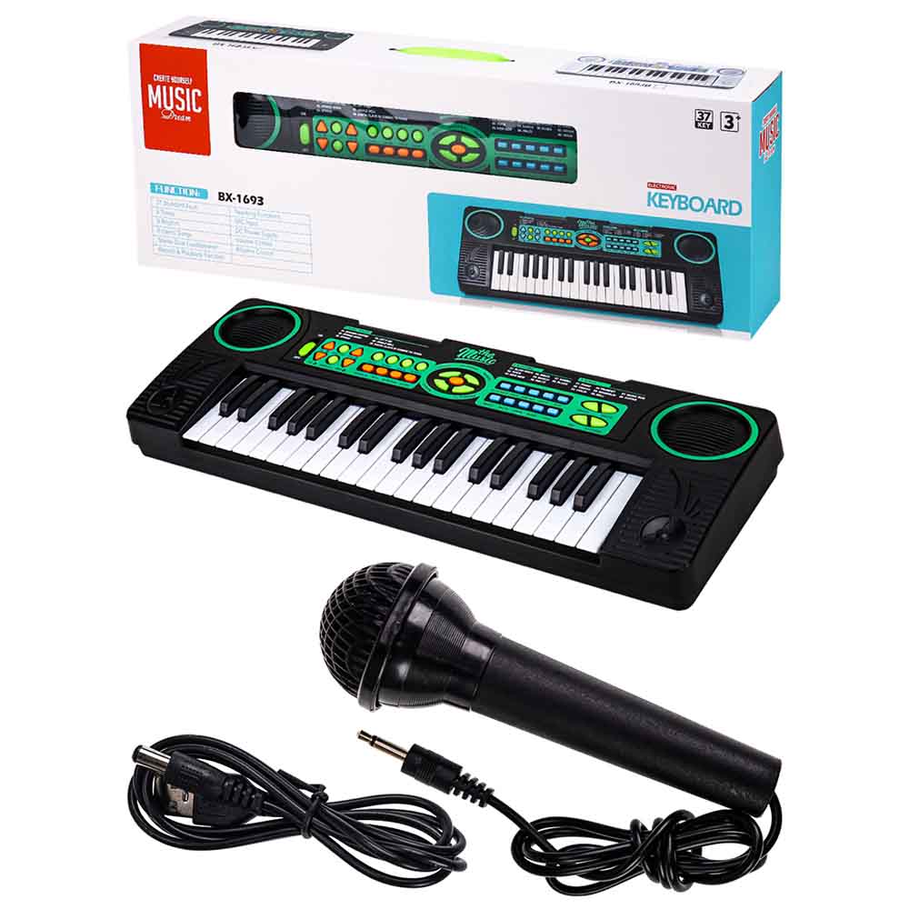 Музыкальная игрушка"Синтезатор"(микрофон,USB в к-те,4*АА не в к-те,в кор.)(61x9x21cм) (Арт. 2096090)