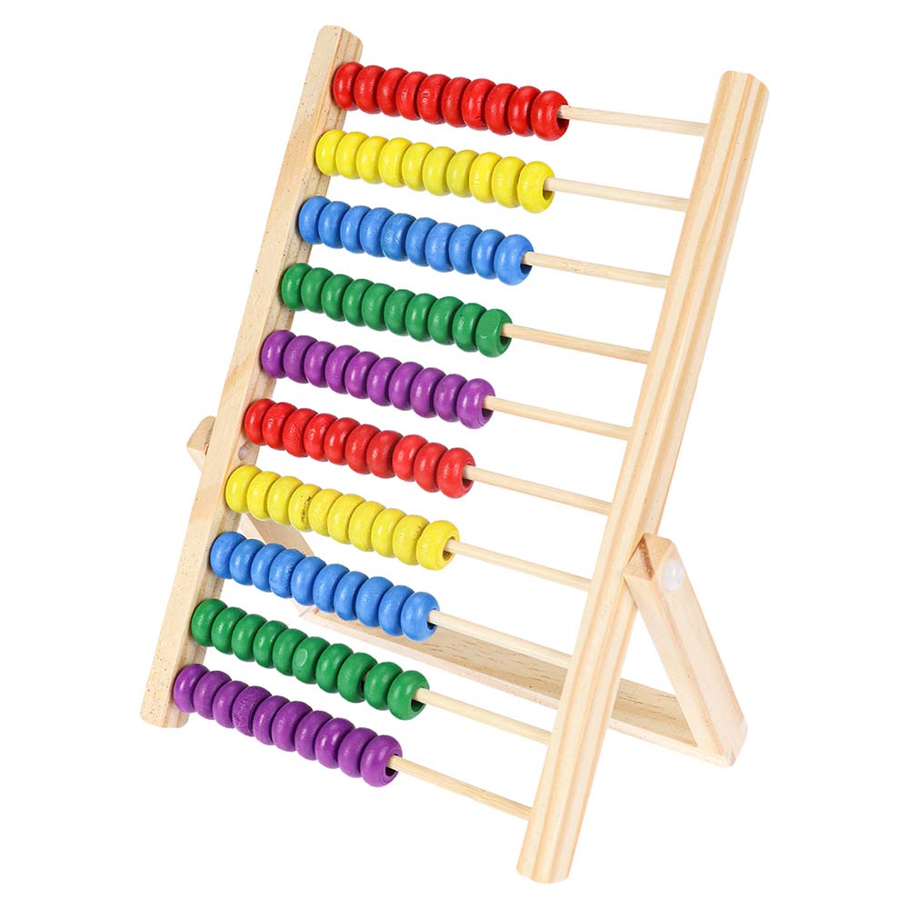Деревянная игрушка. Счеты (24х17х1,3) "Цветные" в пакете (арт.ИД-2783)