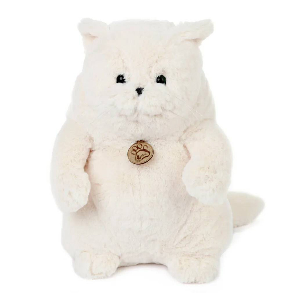 Толстый кот 33 см белый AT365249