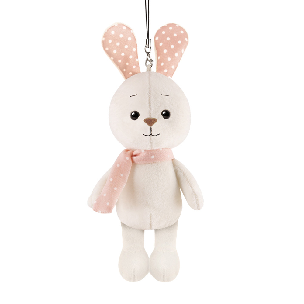 Кролик Белый с Цветными Ушками, 13 см MT-MRT02221-1-13