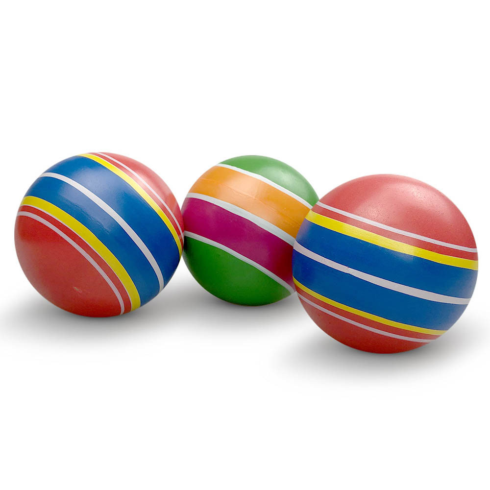 Мяч д. 75мм Серия "Полосатики" ручное окраш. (поясок, ветерок) Р3-75