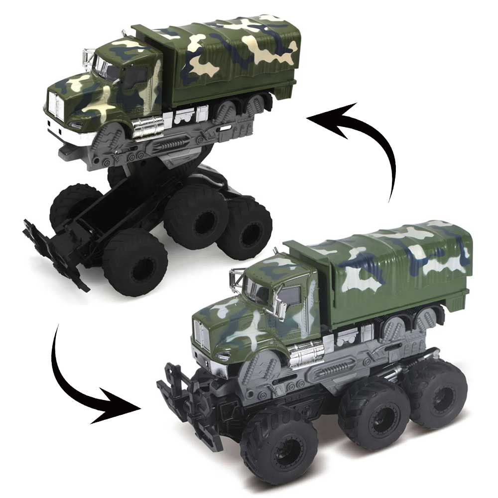 FT61090 Военная техника с краш-эффектом, кабина die-cast,  фрикционная, 6*6, 1:43