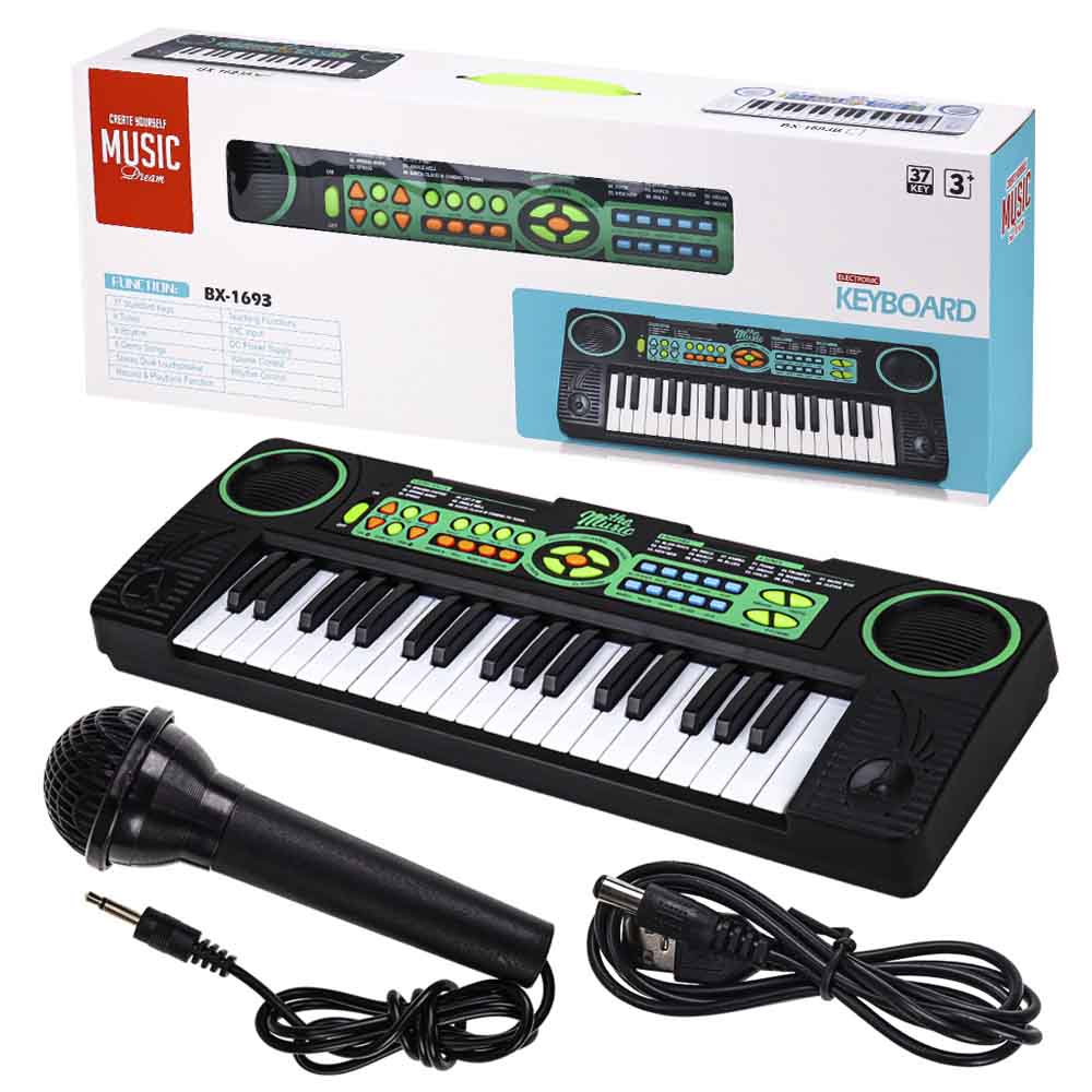 Музыкальная игрушка"Синтезатор"(микрофон,USB в к-те,4*АА не в к-те,в кор.)(61x9x21cм) (Арт. 2096091)